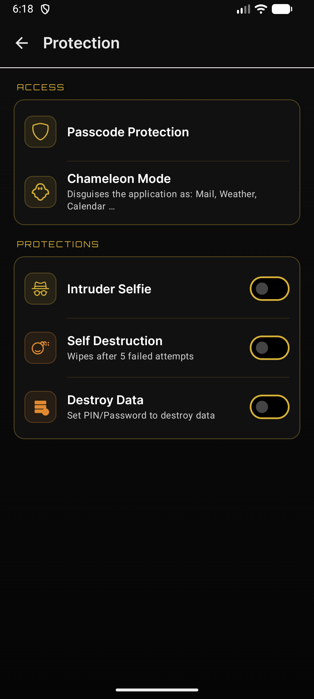 Protection in Titan Box